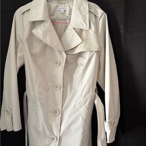 Susan Graver Light Tan Trench Coat